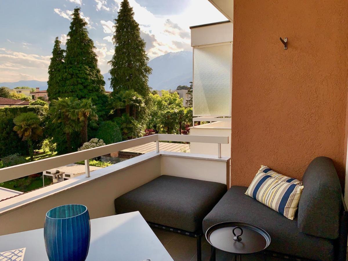 Ferienwohnung Bijou Lido Golf Ascona Exterior foto